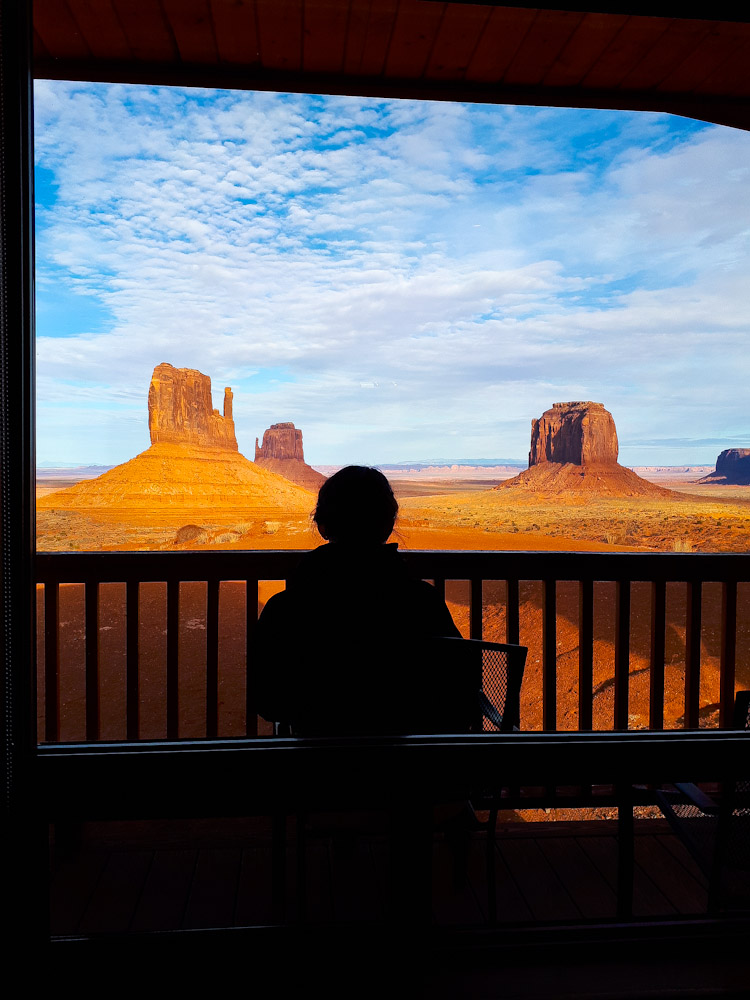 Aussicht von unserer Cabin im The View Hotel