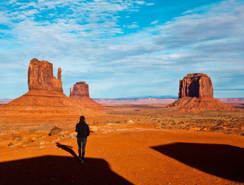 The View Hotel Monument Valley Aussicht von unserer Cabin