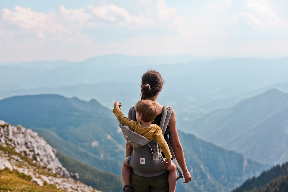 Wandern am Schneeberg mit Kleinkind