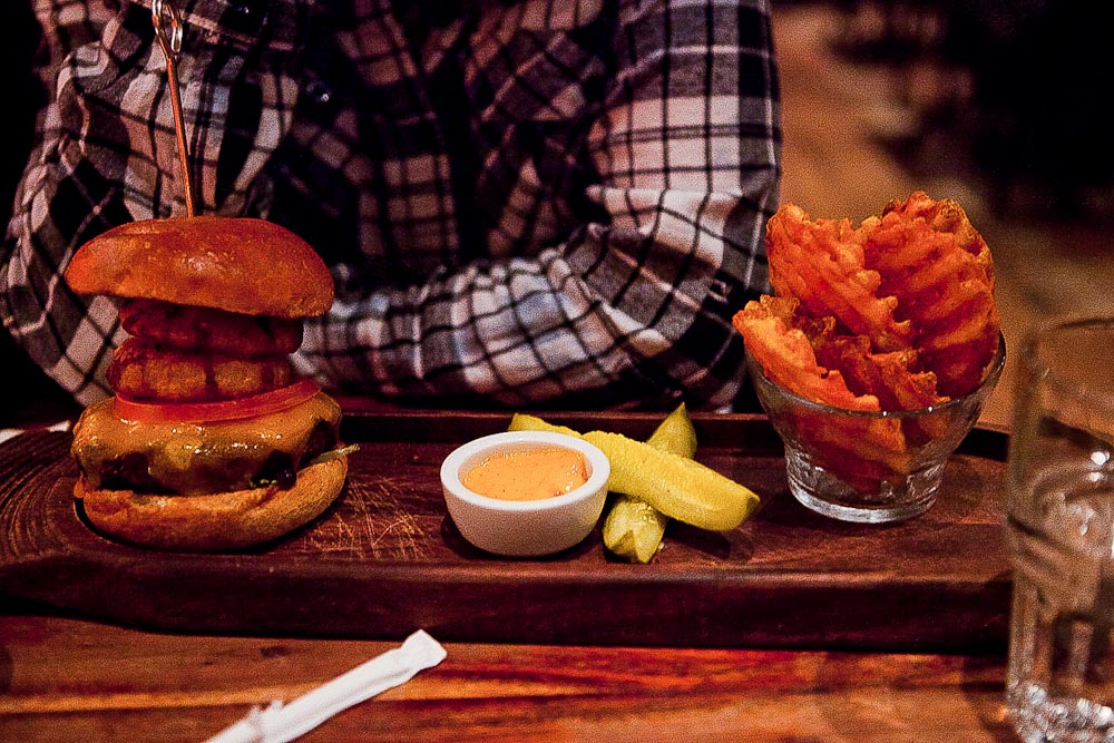 Burger essen in den USA