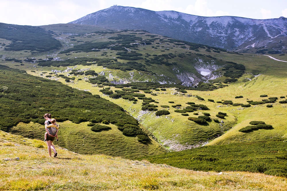 Mit Kind am Schneeberg wandern