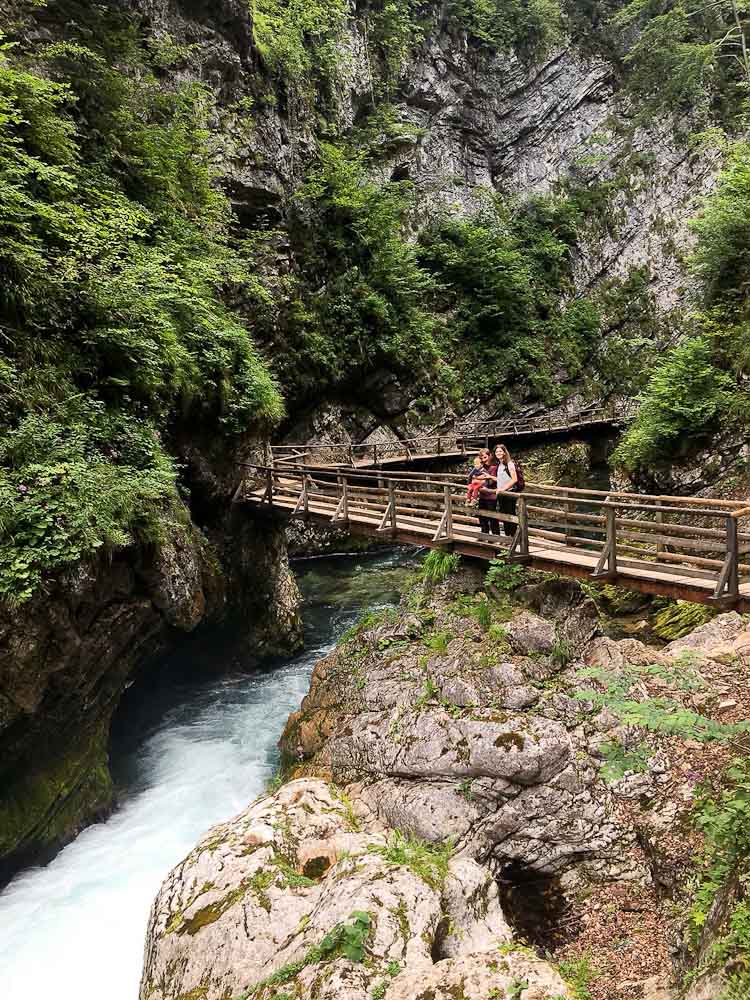 Vintgar Klamm mit Kindern