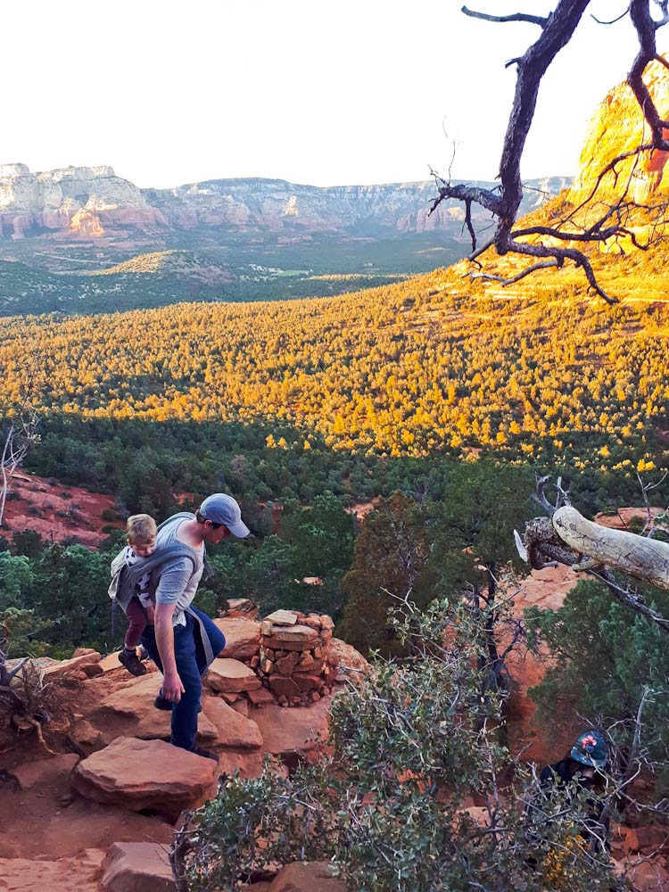Devils Bridge Trail Sedona mit Kleinkind wandern
