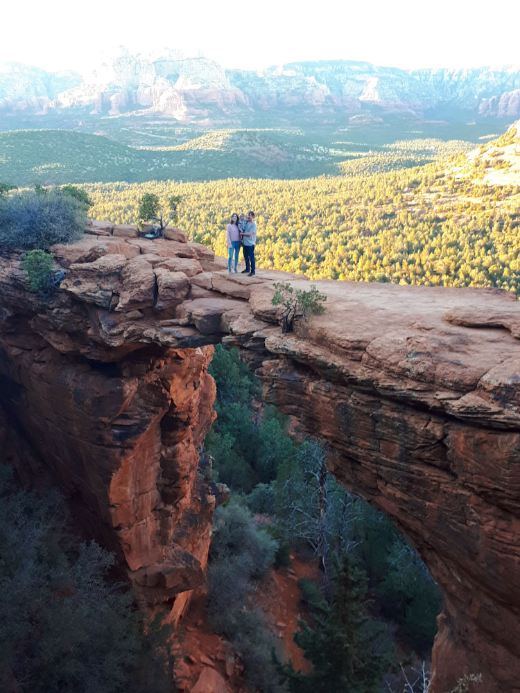 Devils Bridge mit Kindern wandern