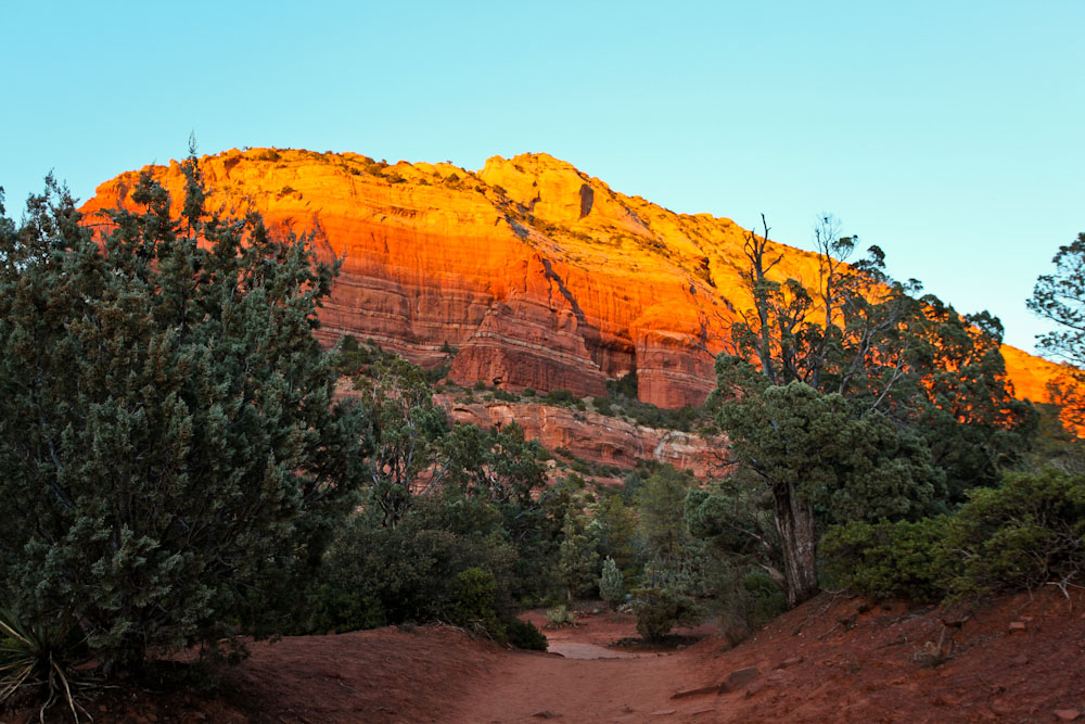 Wandern in Sedona auf dem Devils Bridge Trail