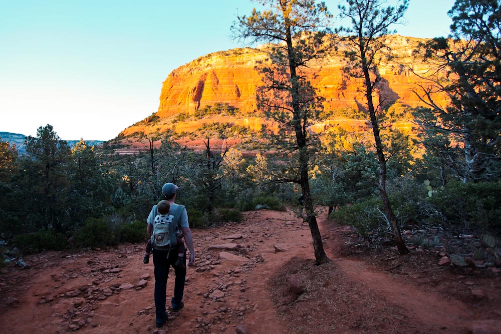 Wandern in Sedona mit Kleinkind