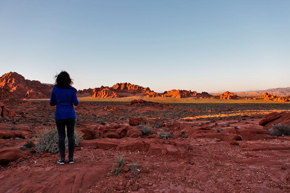 Valley of Fire Sonnenuntergang