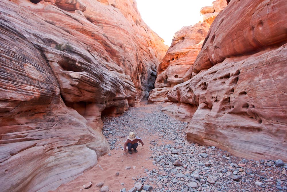 Ins Valley of Fire wandern mit Kleinkind