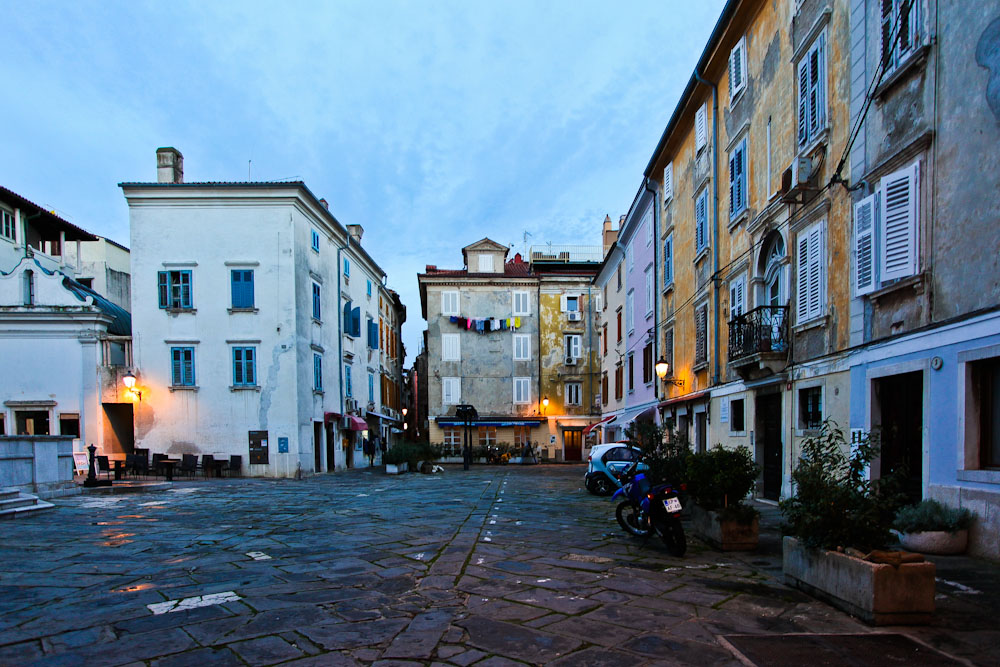 Altstadt von Piran Platz des 1. Mai