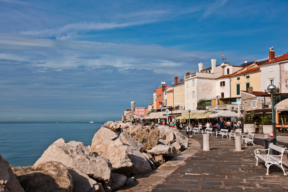 Uferpromenade in Piran