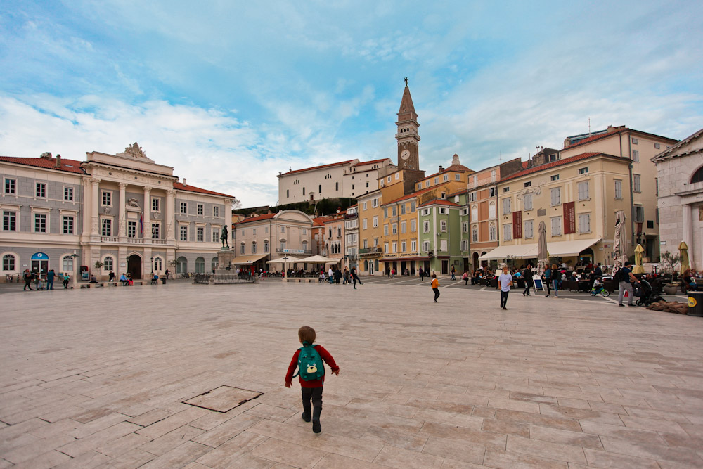 Piran mit Kleinkind entdecken