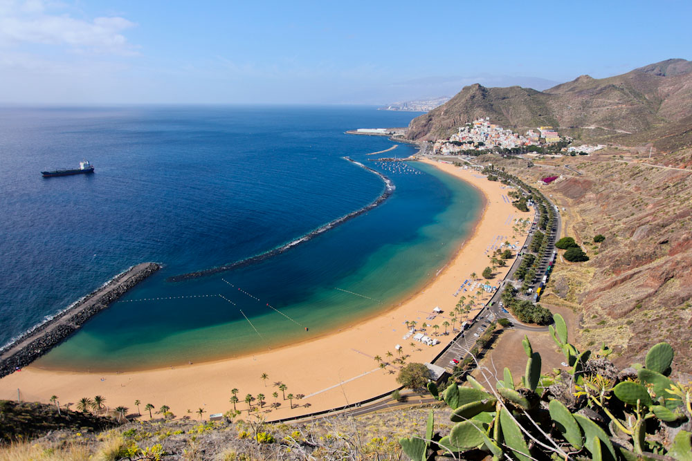 Playa las Teresitas vom Mirador las Teresitas 