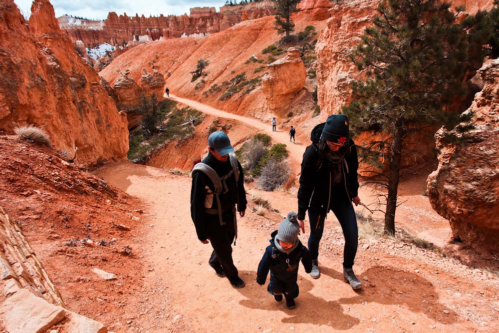 Bryce Canyon mit Kleinkind