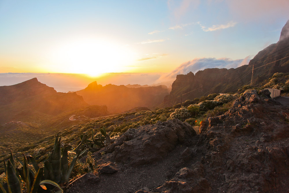 Teno Gebirge Sonnenuntergang
