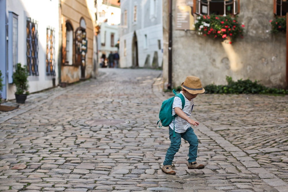 Cesky Krumlov mit Kind