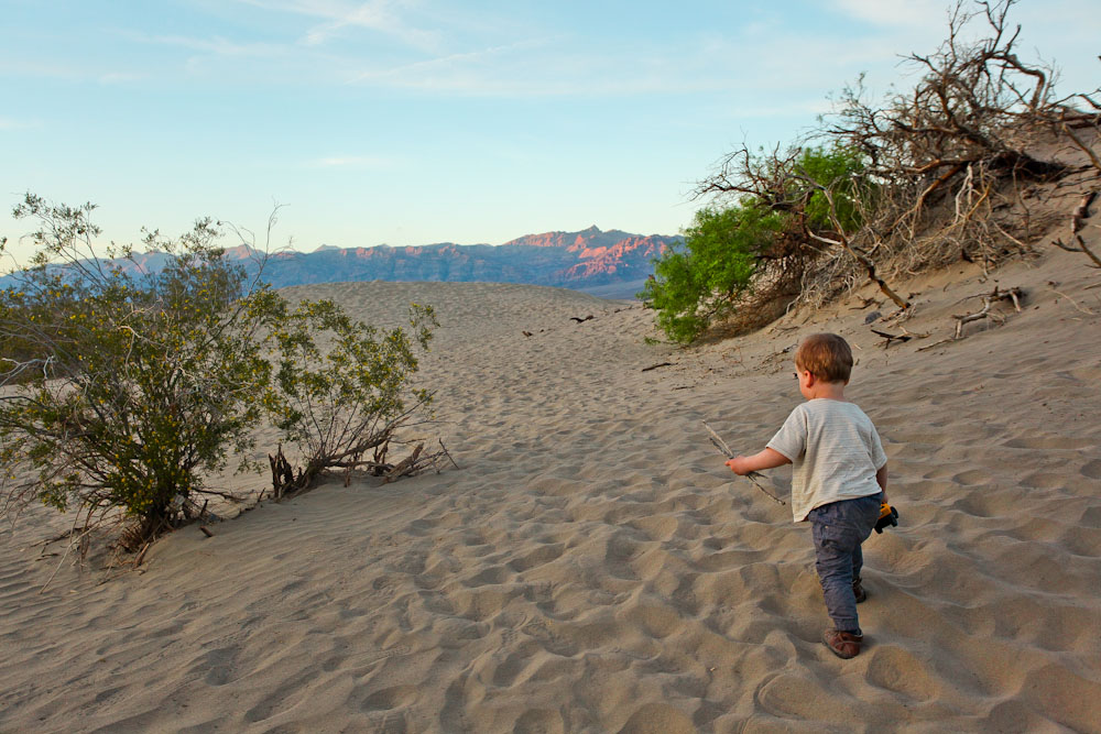 Death Valley mit Kind