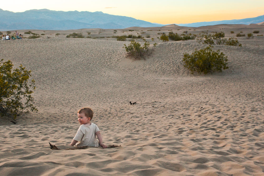 Death Valley mit Kind