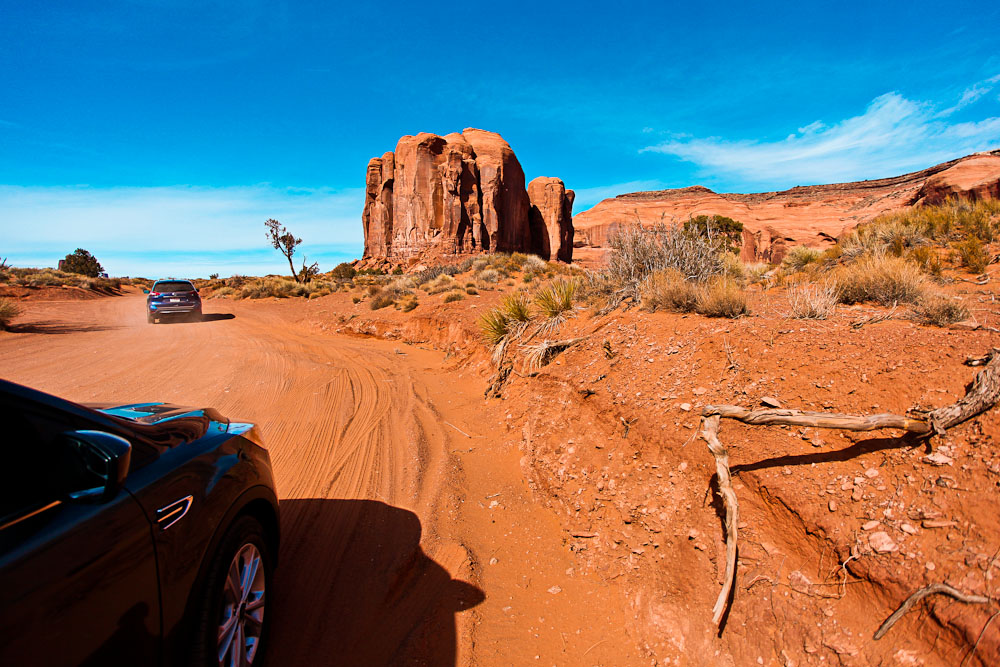 Mal staubige Straßen auf unserem USA Südwesten Roadtrip