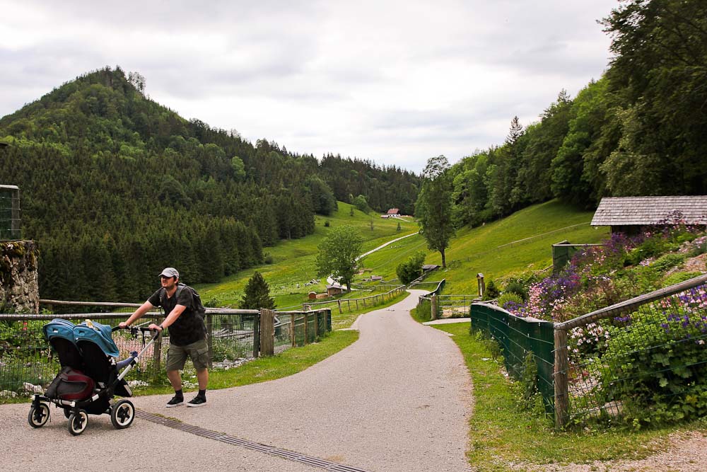 Ausflugsziele am Traunsee mit Kindern: Hochsteinalm