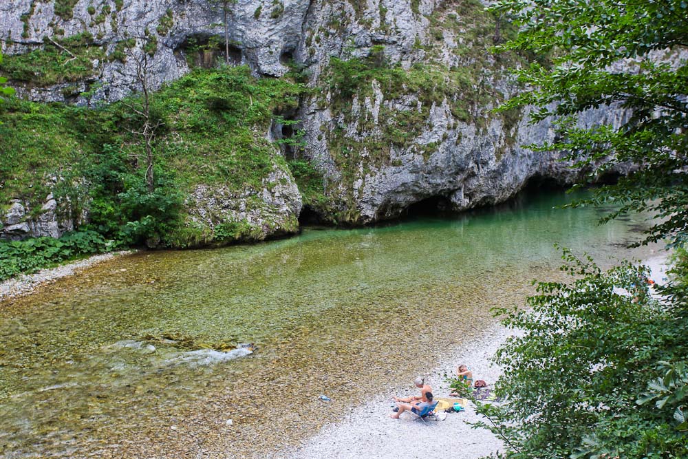 Im Höllental wandern und baden