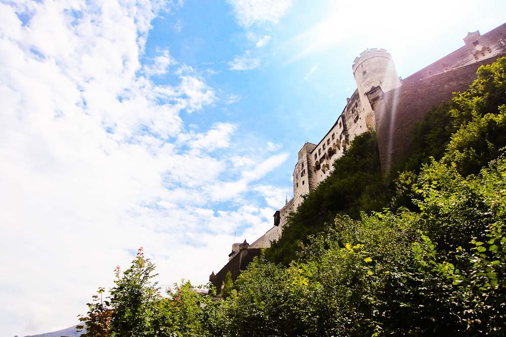 Blick auf die Festung Hohensalzburg vom Festungsberg