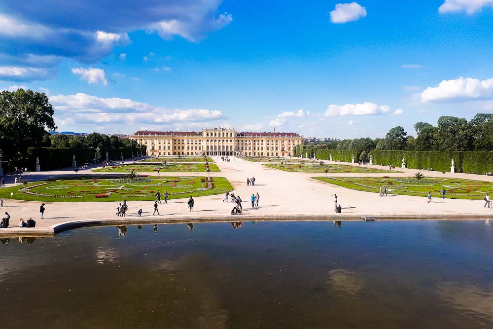 Schönbrunner Schlosspark, das SChloss Schönbrunn