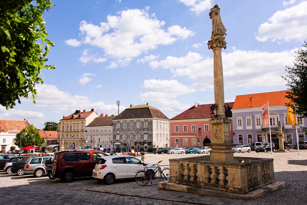 Retz Sehenswürdigkeiten: der Hauptplatz von Retz