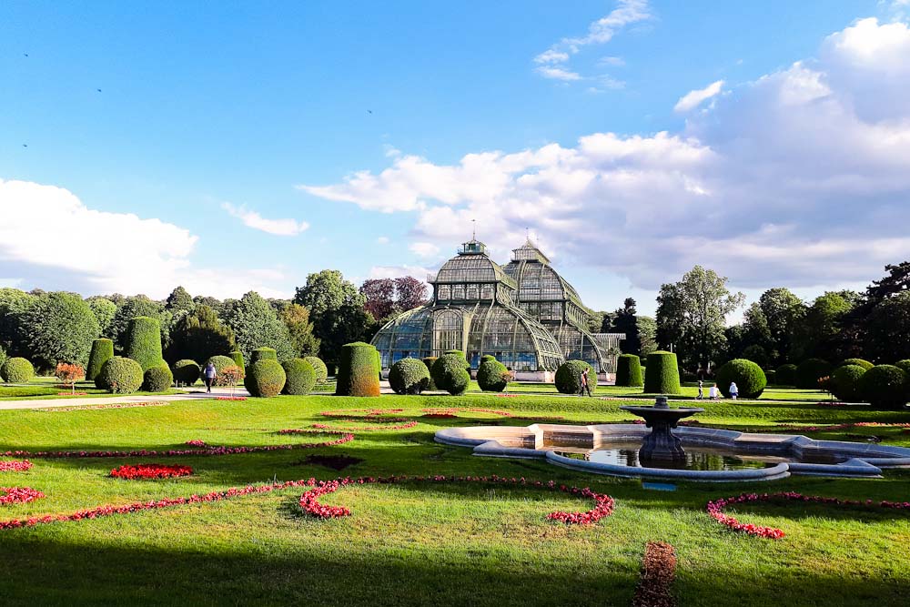 Das Palmenhaus im Schlosspark Schönbrunn