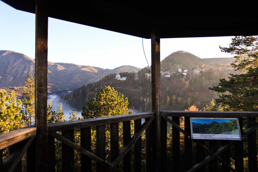 Semmering: Aussicht von der Doppelreiterwarte