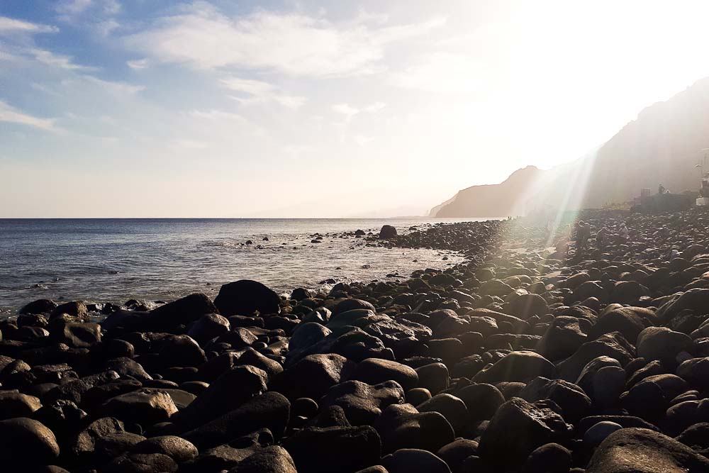 Playa de Igueste im Abendlicht