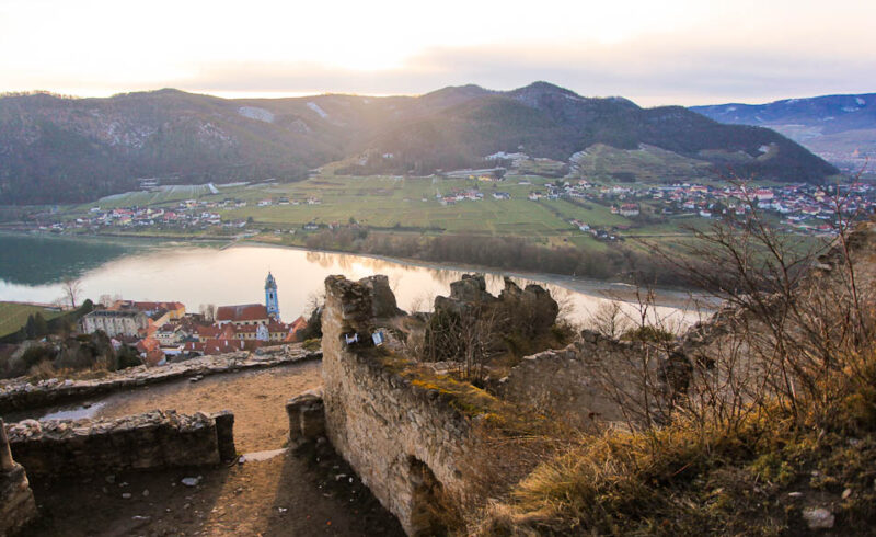 Wien Umgebung Ausflüge Winter: Burgruine Dürnstein