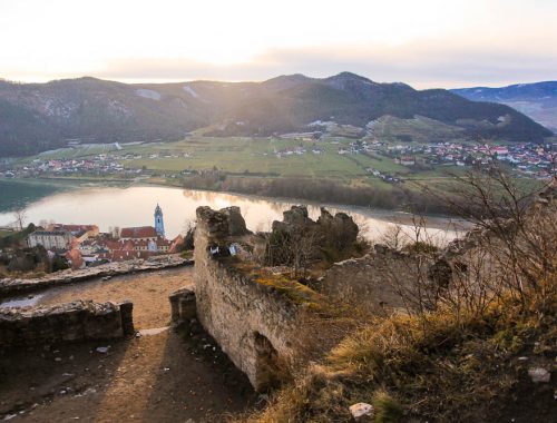 Wien Umgebung Ausflüge Winter: Burgruine Dürnstein