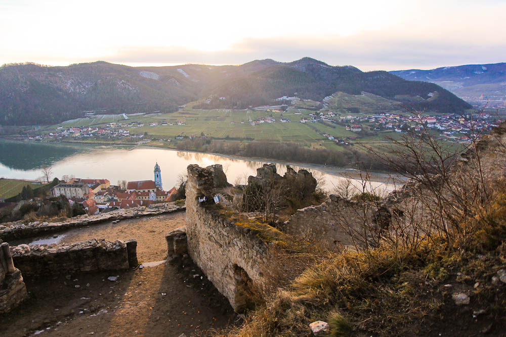 Wien Umgebung Ausflüge Winter: Burgruine Dürnstein