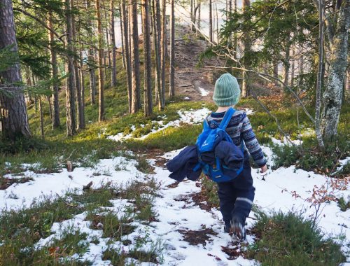 Winter Ausflüge mit Kindern in der Natur
