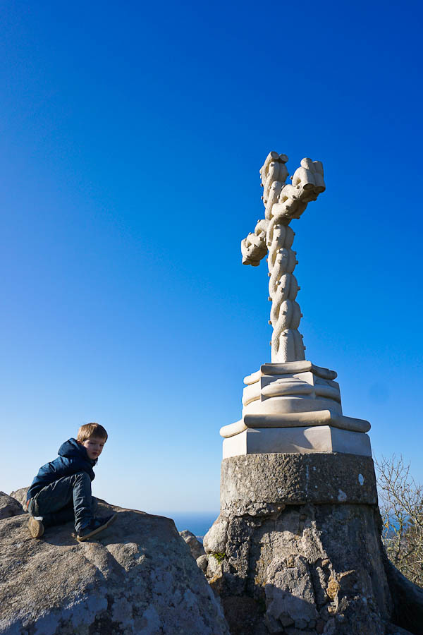 Sintra Wanderung: Cruz Alta Gipfelkreuz