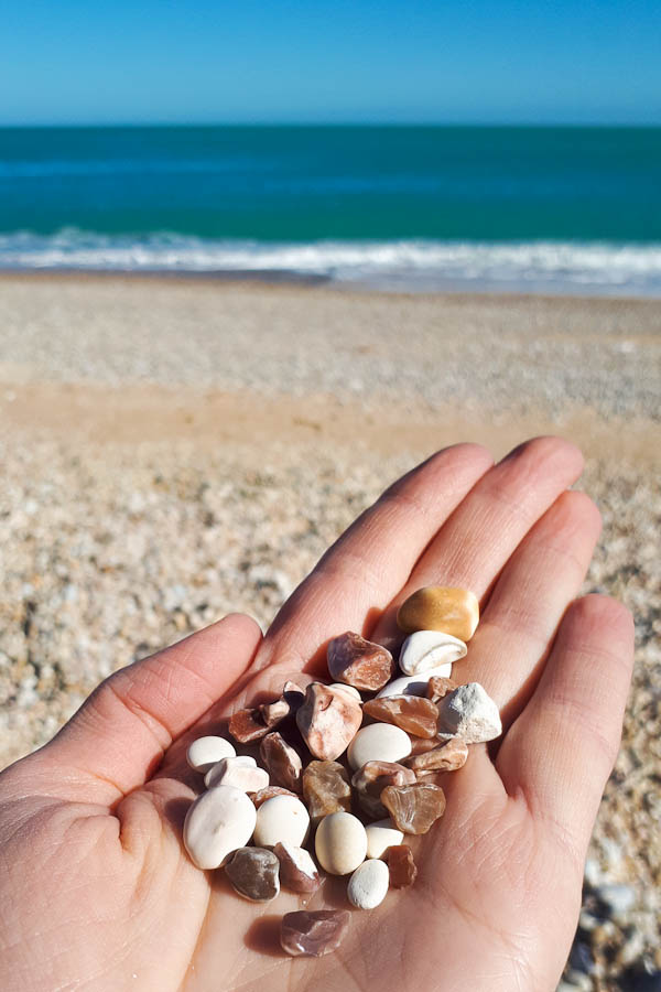 Halbinsel Gargano Strand im Winter