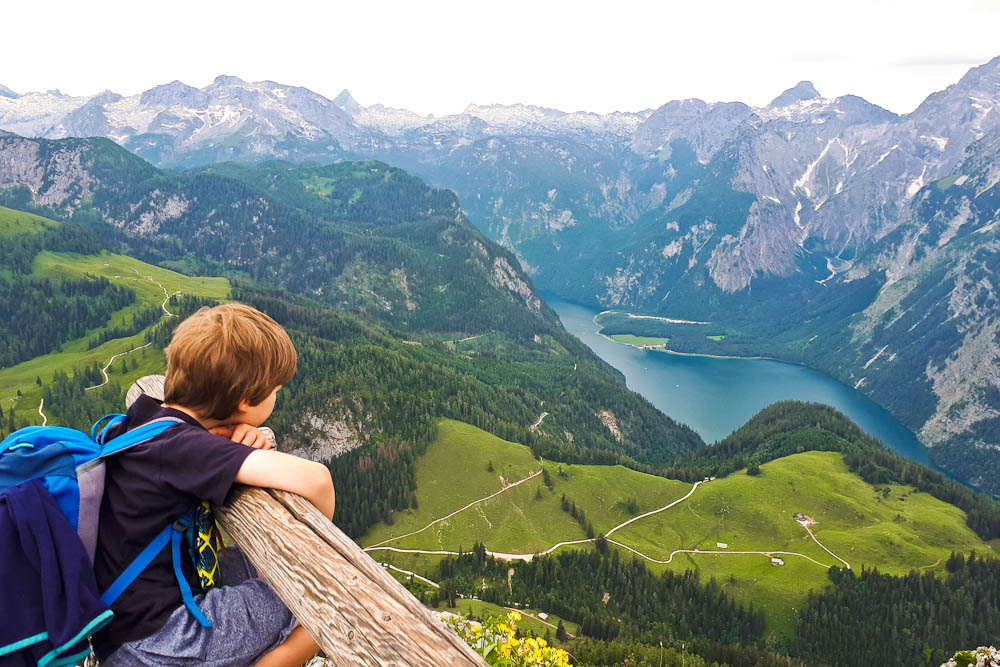 Jenner Seilbahn: Jenner mit Kindern