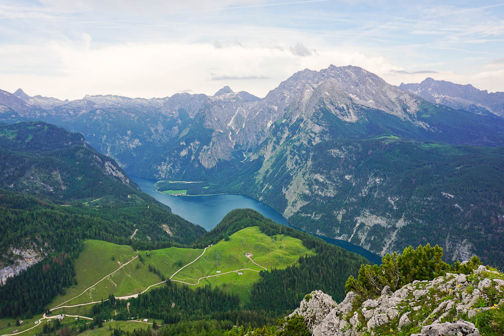 Jenner Aussichtsplattform: Blick auf Königssee und Watzmann