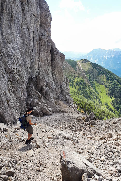 TAC Spitze Vordernberger Griesmauer Abstieg