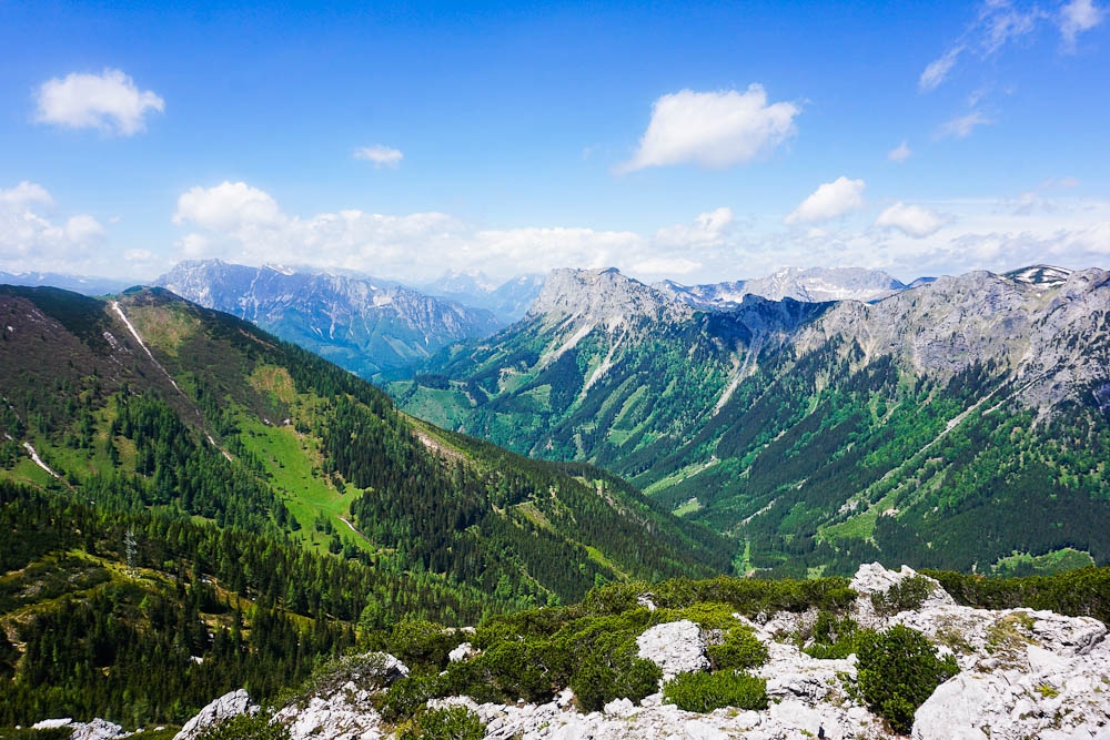 Hirscheggsattel Ausblick