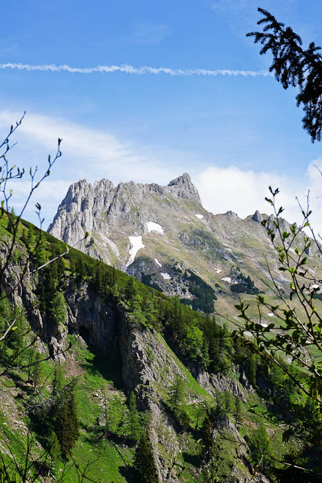 Am Knappensteig, Blick zur Vordernberger Griesmauer