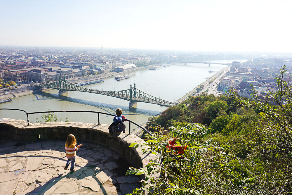 Tipps für Budapest mit Kindern: Aussicht Gellertberg