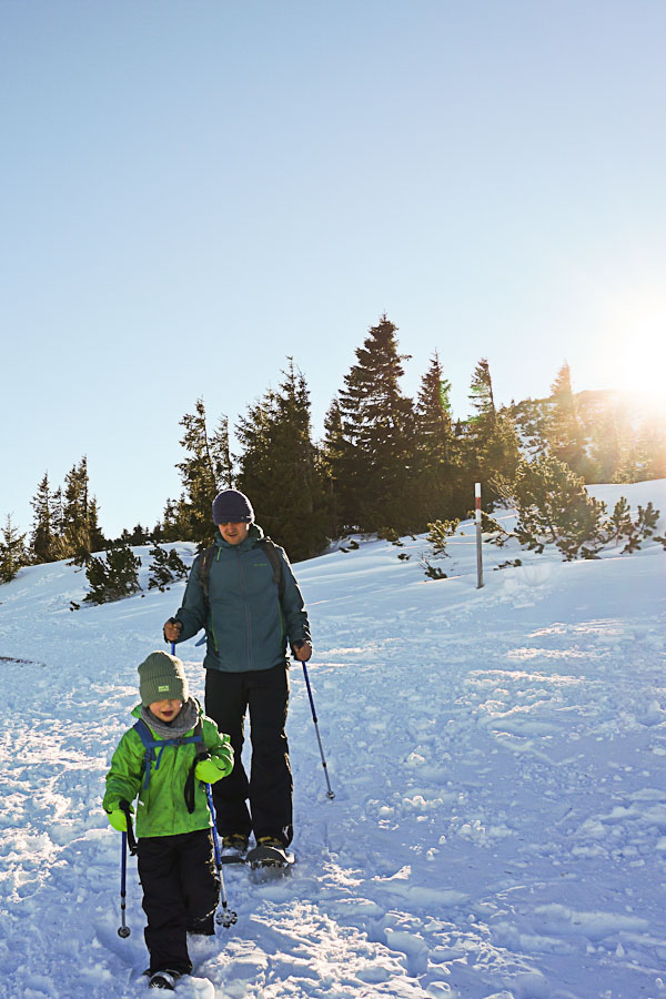 Rax Schneeschuhwanderung mit Kindern