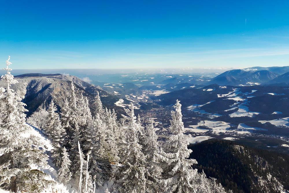 Rax Seilbahn im Winter