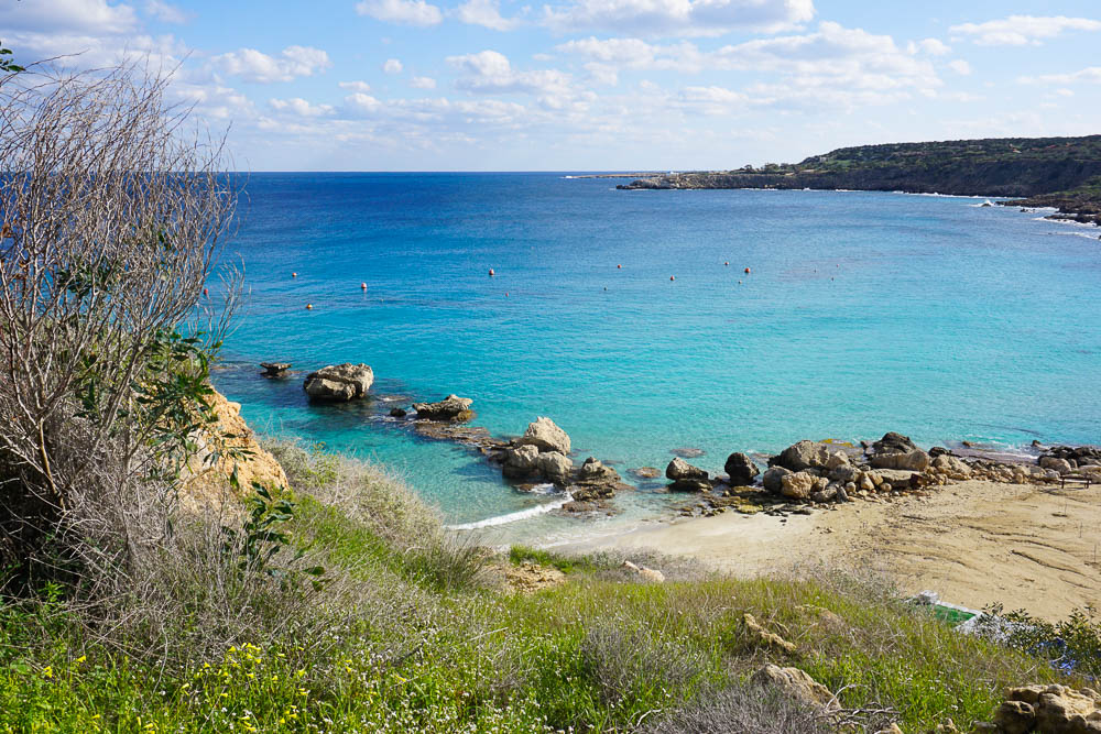 Zypern Sehenswürdigkeiten Natur: wandern beim Konnos Beach