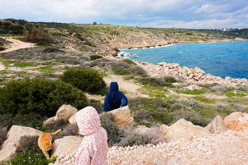 Zypern Kap Greco mit Kindern