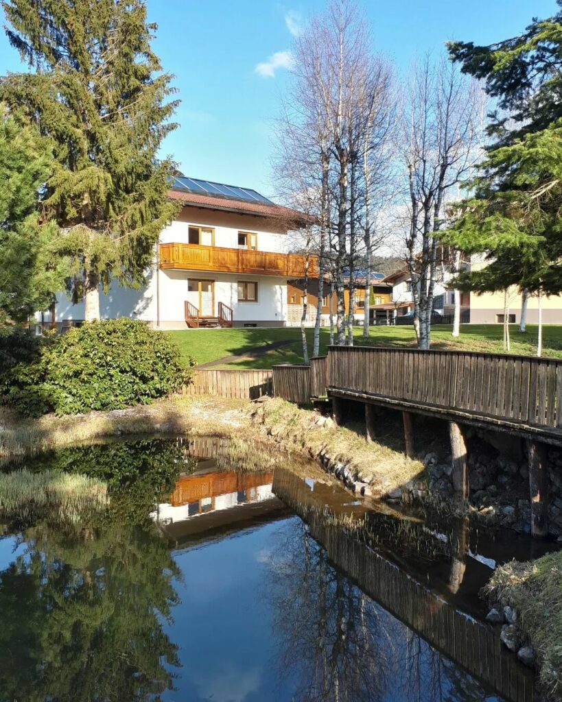 Sonnberg Ferienanlage Flachau mit Kindern Apartment Garten