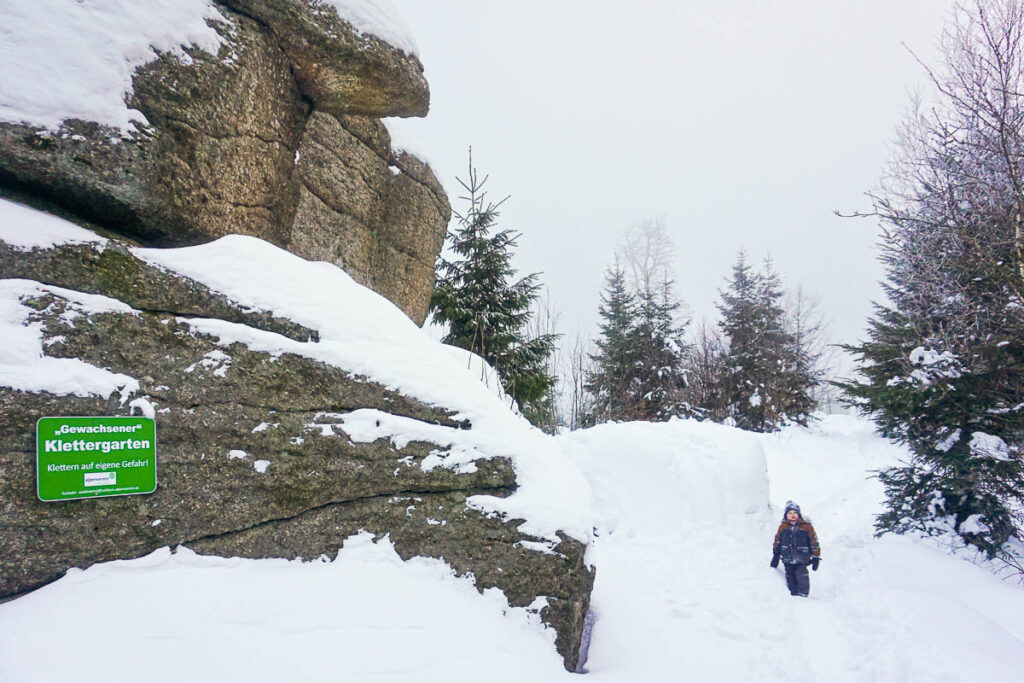 Waldviertel im Winter: Nebelstein Wanderung im Schnee