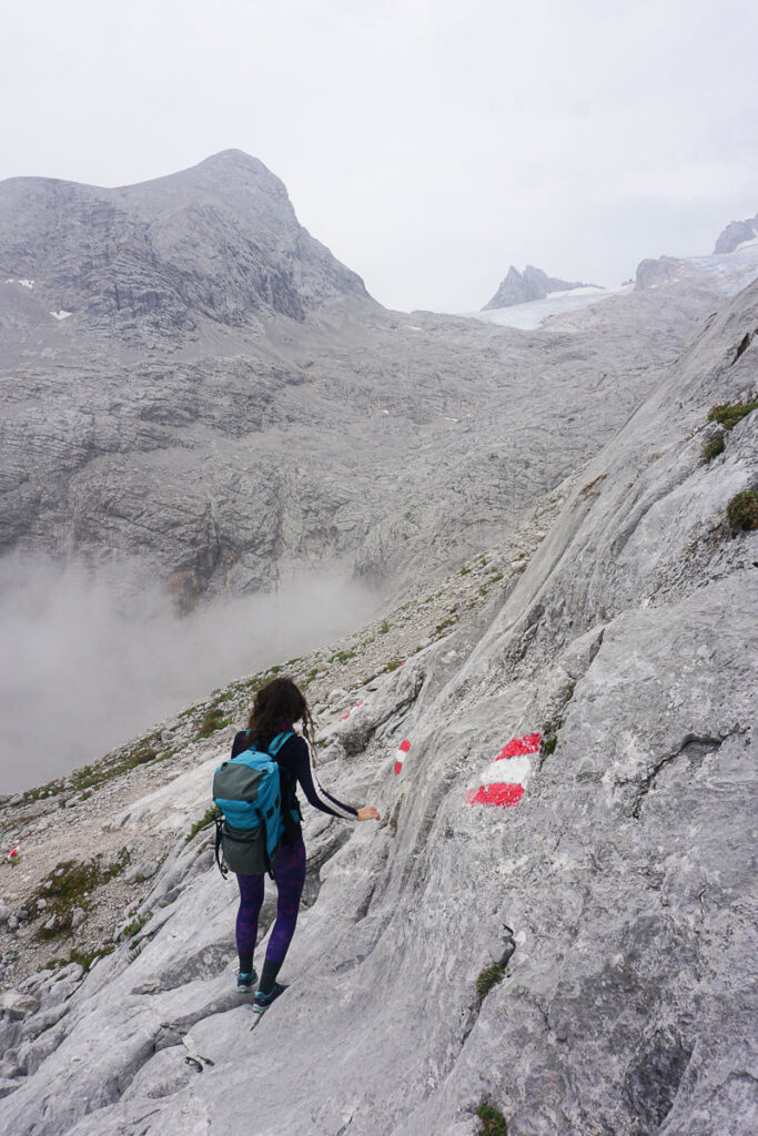 Dachstein Wanderung nahe Gletscher