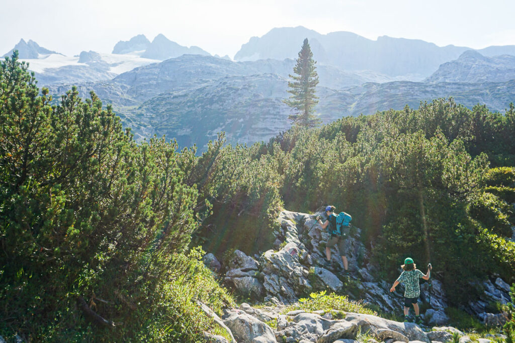 Dachstein Wanderung zur Simonyhütte mit Kindern